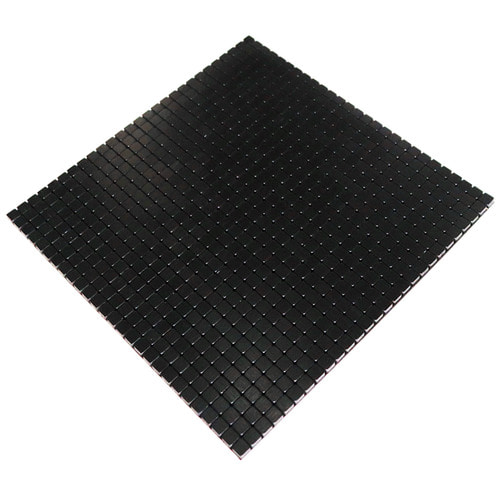 점착식 알미늄 메탈타일 바둑사각 블랙10mm (HMT99308)